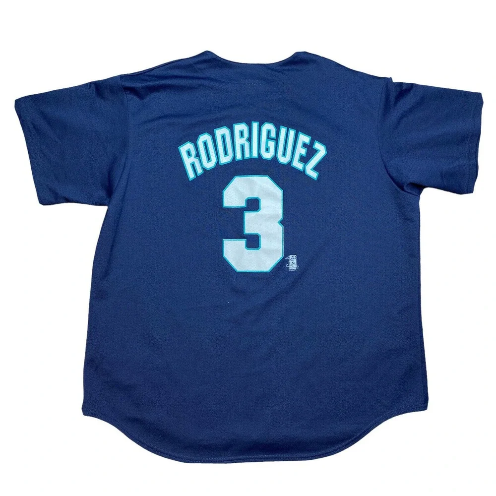 VTG Seattle Mariners Jersey Majestic Authentic Alex Rodriguez 3 Made in USA 2XL
